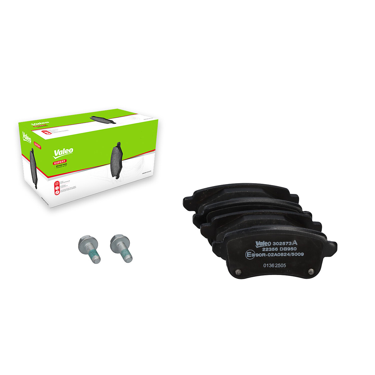 Jeu de 4 plaquettes de frein VALEO ref. 302573A